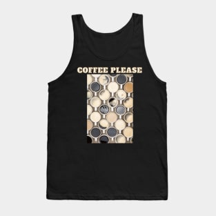 Coffee Please - Kaffee Tassen Sorten Vielfalt Tank Top